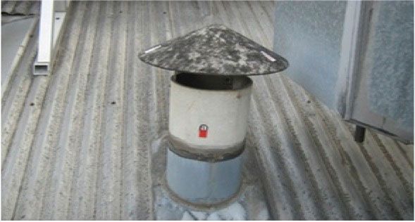 Retirada de chimenea con amianto