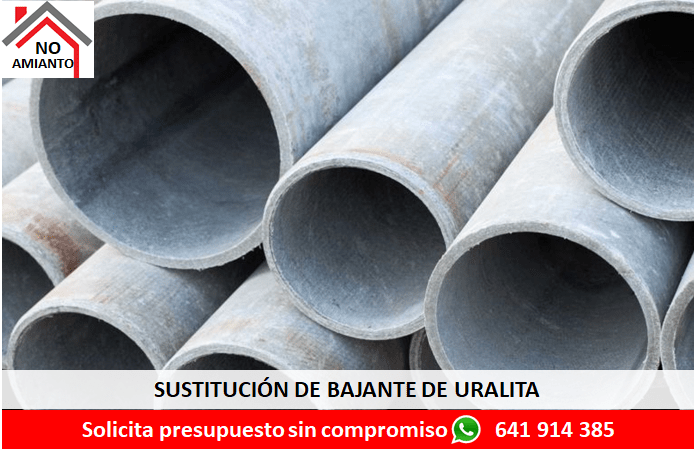Sustitución de bajante de uralita