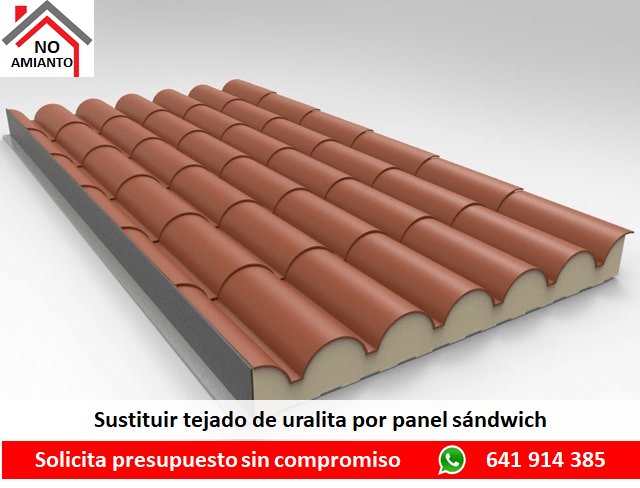 Sustituir tejado de uralita por panel sándwich